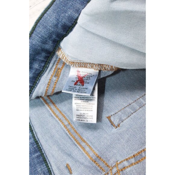 LL Bean BeanFlex Jeans Slim Fit Straight Leg Medium Wash Size 35x29 - Picture 10 of 12